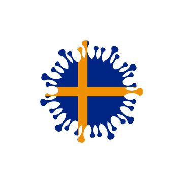 Coronavirus, Covid-19 with Sweden flag