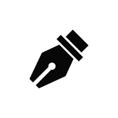 pen tool vector icon on white background