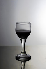 empty wine glass