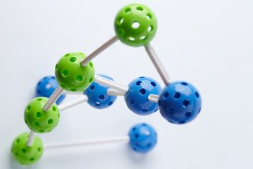 Molecular Structure on the white