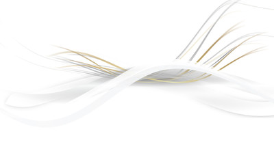 Gold Welle Wellen Band Banner