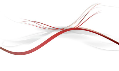 Rot Welle Wellen Band Banner 