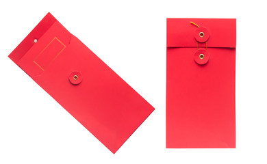Red envelope on a white background