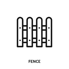 fence icon vector. fence symbol sign.