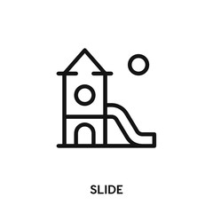slide icon vector. park symbol sign.