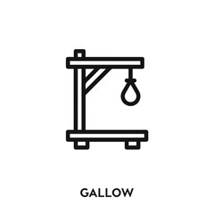 gallow icon vector. gallow symbol sign.