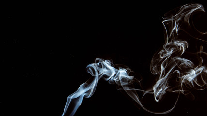 abstract smoke on black background