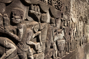 アンコールトムのレリーフ