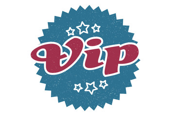 vip sign. vip round vintage retro label. vip - obrazy, fototapety, plakaty