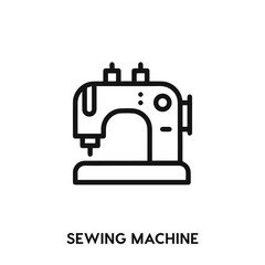 sewing machine icon vector. sewing machine symbol sign.