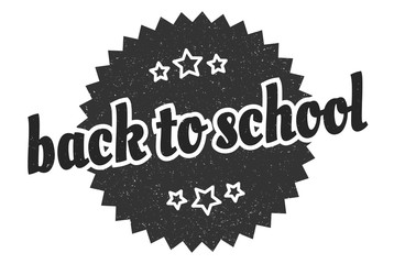 back to school sign. back to school round vintage retro label. back to school