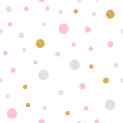 Colorful seamless pattern background with dots. Vector Illustration