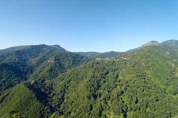 Fototapeta na wymiar Alesani valley in Corsica island