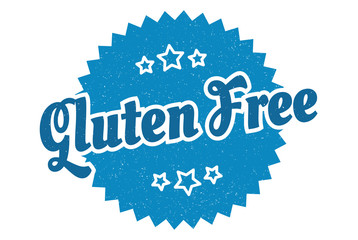 gluten free sign. gluten free round vintage retro label. gluten free