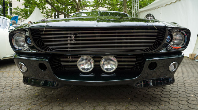 BERLIN - JUNE 14, 2015: Pony car Ford Shelby GT500 "Eleanor" Super Snake. The Classic Days on Kurfuerstendamm.