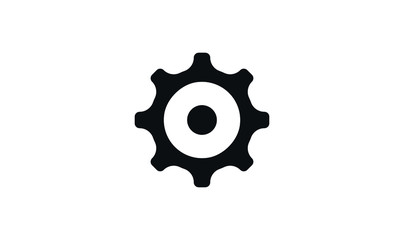 Gear Icon Vector Template, Flat Design Engineering Cogwheel. Business process icon