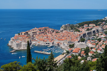 Naklejka premium Old city of Dubrovnik, Croatia