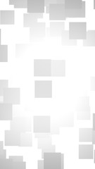 White abstract background. Misty backdrop with grey squares. 3D illustration