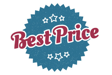 best price sign. best price round vintage retro label. best price