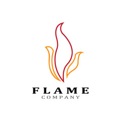 Fire flame vector illustration design template