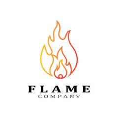 Fire flame vector illustration design template