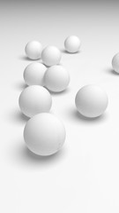 White abstract background. Lowpoly backdrop. Crumpled paper. 3D illustration