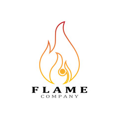 Fire flame vector illustration design template