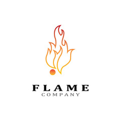 Fire flame vector illustration design template