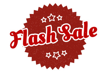 flash sale sign. flash sale round vintage retro label. flash sale