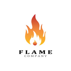 Fire flame vector illustration design template