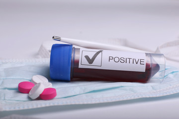 Coronavirus 2019-nCoV Blood Sample. Corona virus outbreaking. Epidemic virus Respiratory Syndrome.