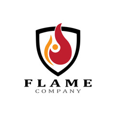 Obraz premium Fire flame vector illustration design template