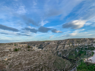 The murgie, characteristic hills present in Lucania.