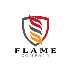Fire flame vector illustration design template