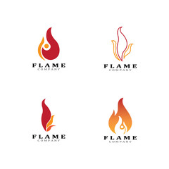 Fire flame vector illustration design template