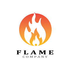 Fire flame vector illustration design template