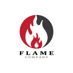 Fire flame vector illustration design template