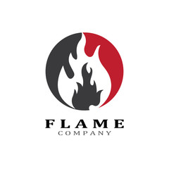 Fire flame vector illustration design template