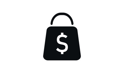 Shopping Bag icon with dollar symbol