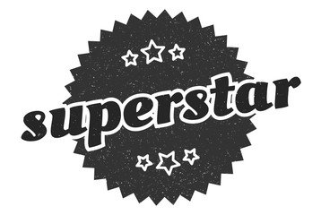 superstar sign. superstar round vintage retro label. superstar