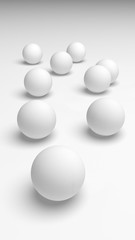 White abstract background. Lowpoly backdrop. Crumpled paper. 3D illustration