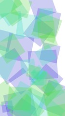 Multicolored translucent hexagons on white background. Vertical image orientation. 3D illustration