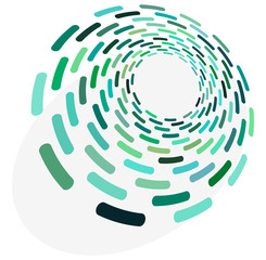 monochrome cyclic, cycle concentric rings. revolved spiral, vortex, whorl. abstract circular, radial loop shape, element