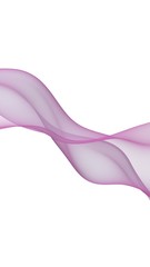 Abstract wave. Scarf. Bright ribbon on white background. Abstract smoke. Raster air background. Vertical image orientation. 3D illustration