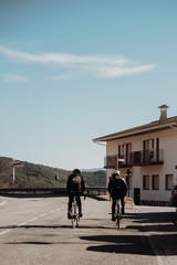 cycling in the mountains