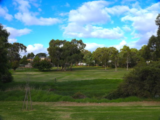 Park in Broadmeadows Melbourne Victoria surrounded by green lush trees rivers and lakes
