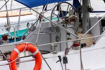 yacht steering wheel