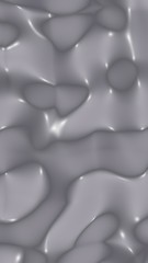 Graphic illustration - liquid pattern dark gray color. Modern abstract background. Design wallpaper. 3D illustration