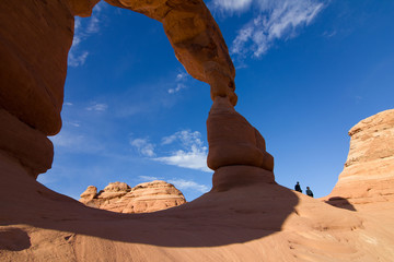 Delicate arch at sunset, Arches National Park, Utah, USA
