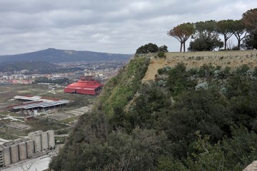 Napoli - Scorcio dell'ex Italsider dal Parco Virgiliano